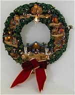 Nativity Village Wreath